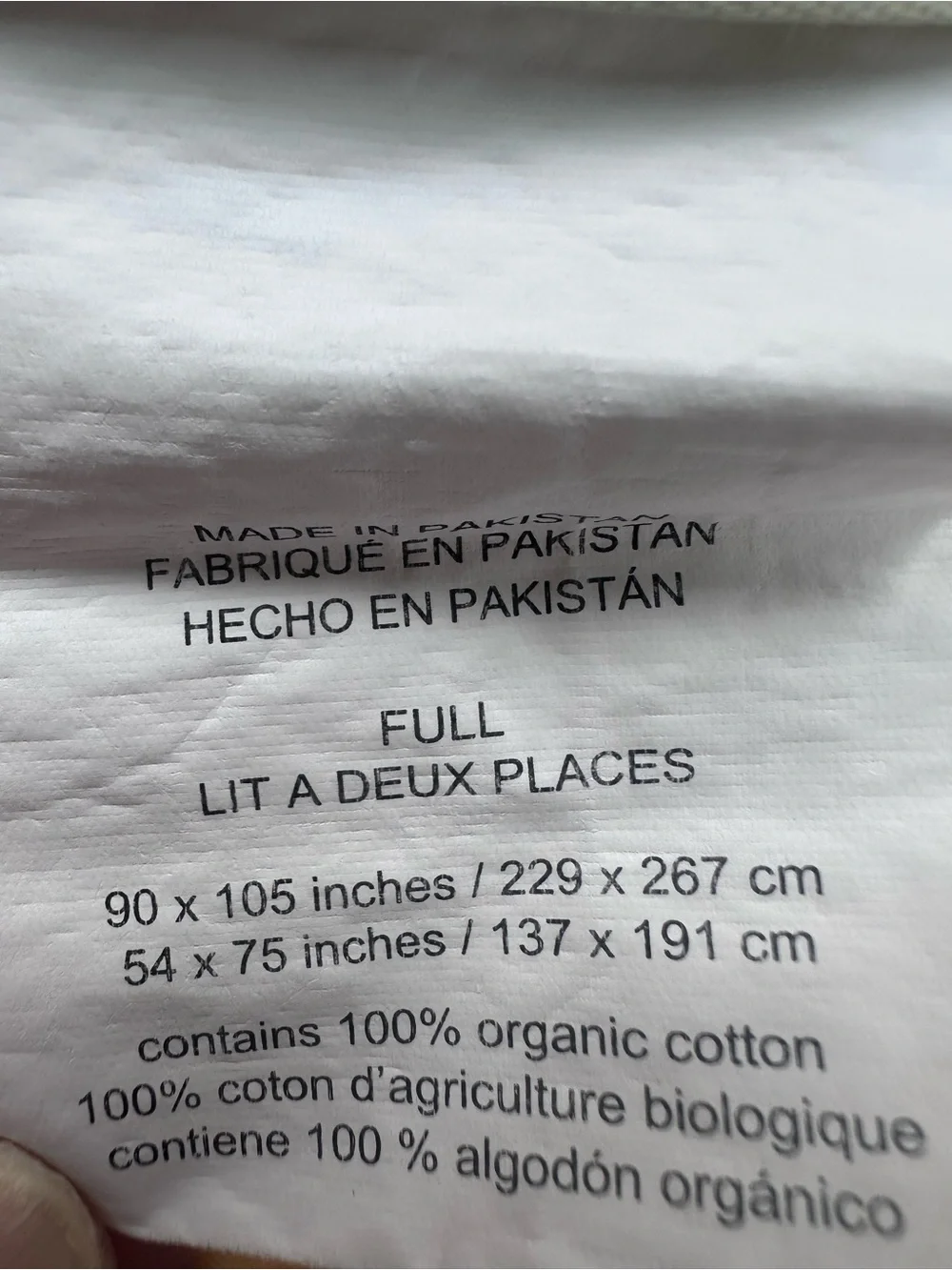 Pottery Barn Marlo Marigold Fitted Sheet Full Organic Cotton